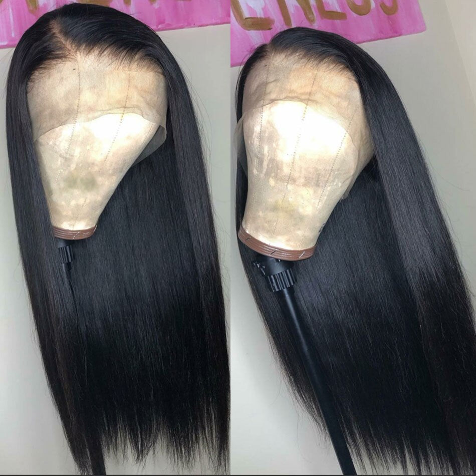 Miss Rola Brazilian Straight Hair Wig 360 Lace Frontal Wigs Human Hair Wigs Pre Plucked Wig Remy Frontal Wig Natural Color