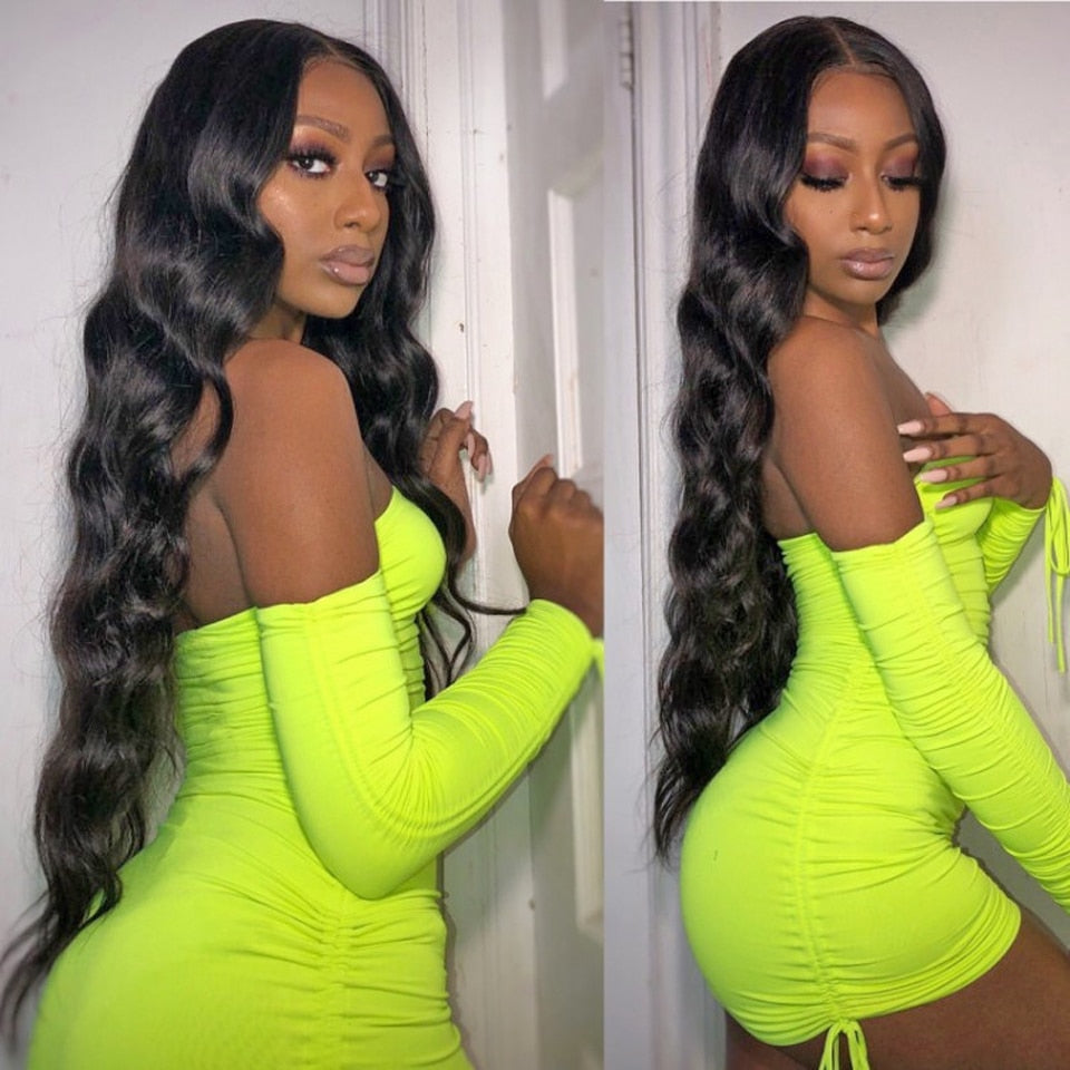 BODY WAVE LACE FRONT WIG Long Hair Wig 28 30 32 Inch Body Wave Lace Frontal Wig Brazilian Lace Front Human Hair Wigs For Black Women Lace Closure Wig